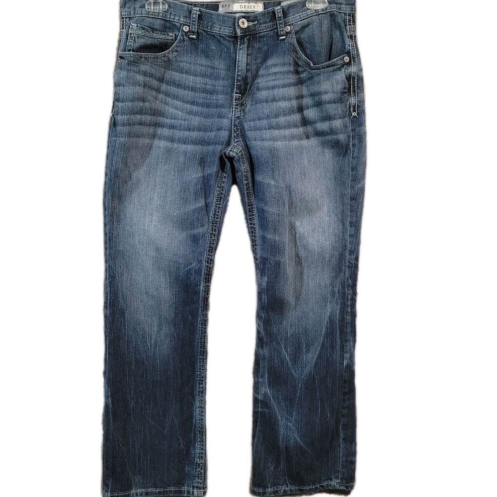 BKE Buckle Derek Bootleg Jeans Men's Size 34 x 30 Medium Wash